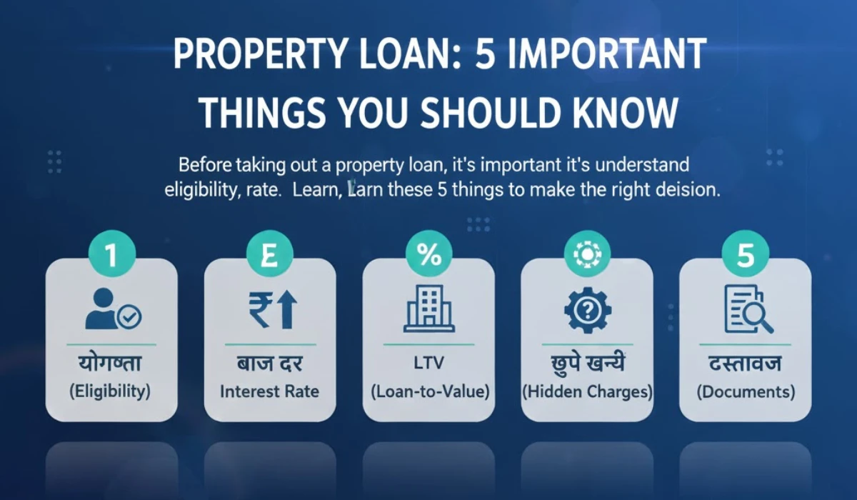 प्रॉपर्टी लोन लेने से पहले जानें ये 5 महत्वपूर्ण बातें