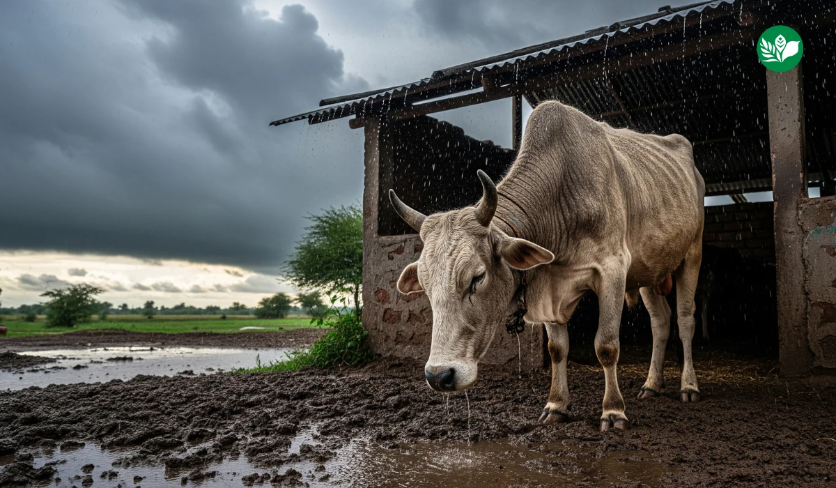 Animals in rain suffering health loss care tips