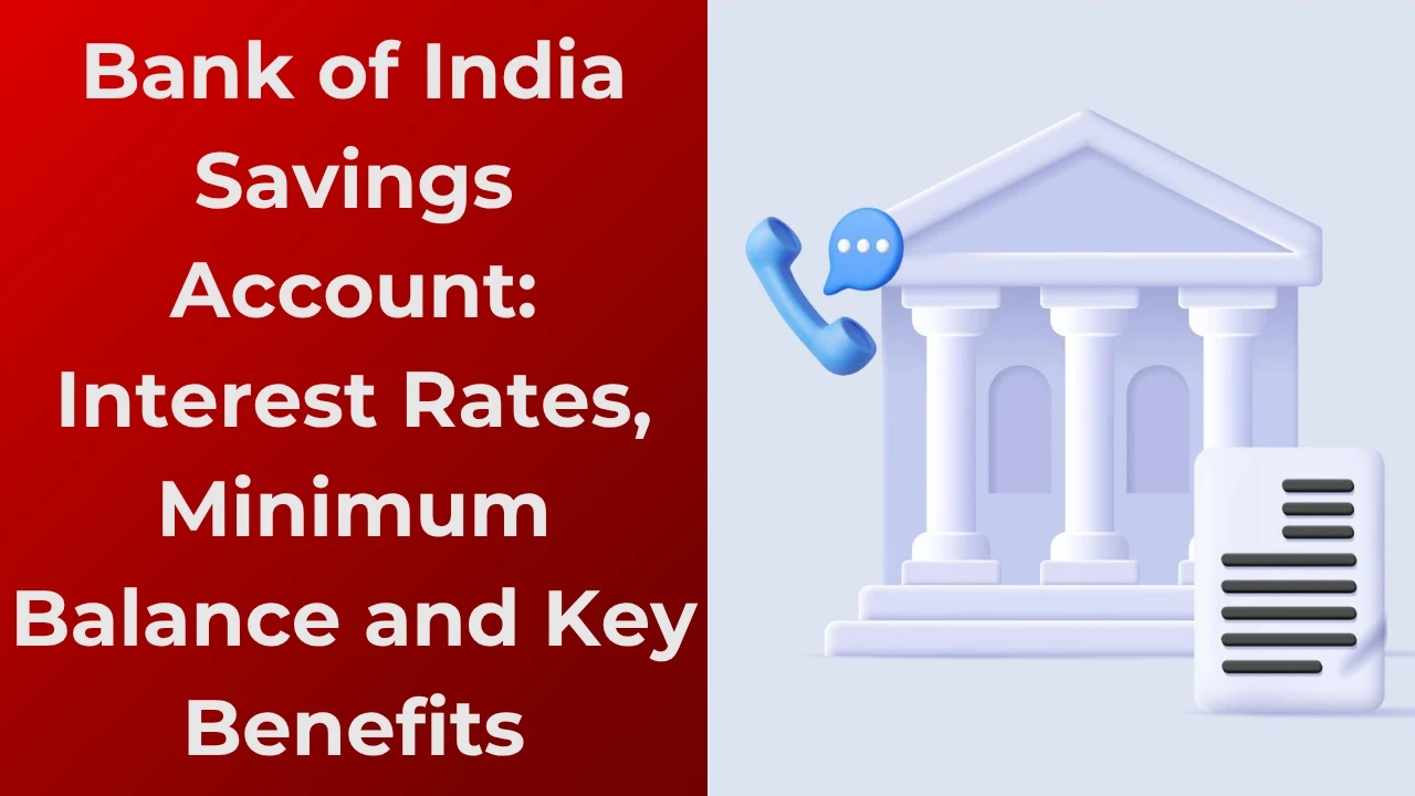 Bank of india saving account 2025