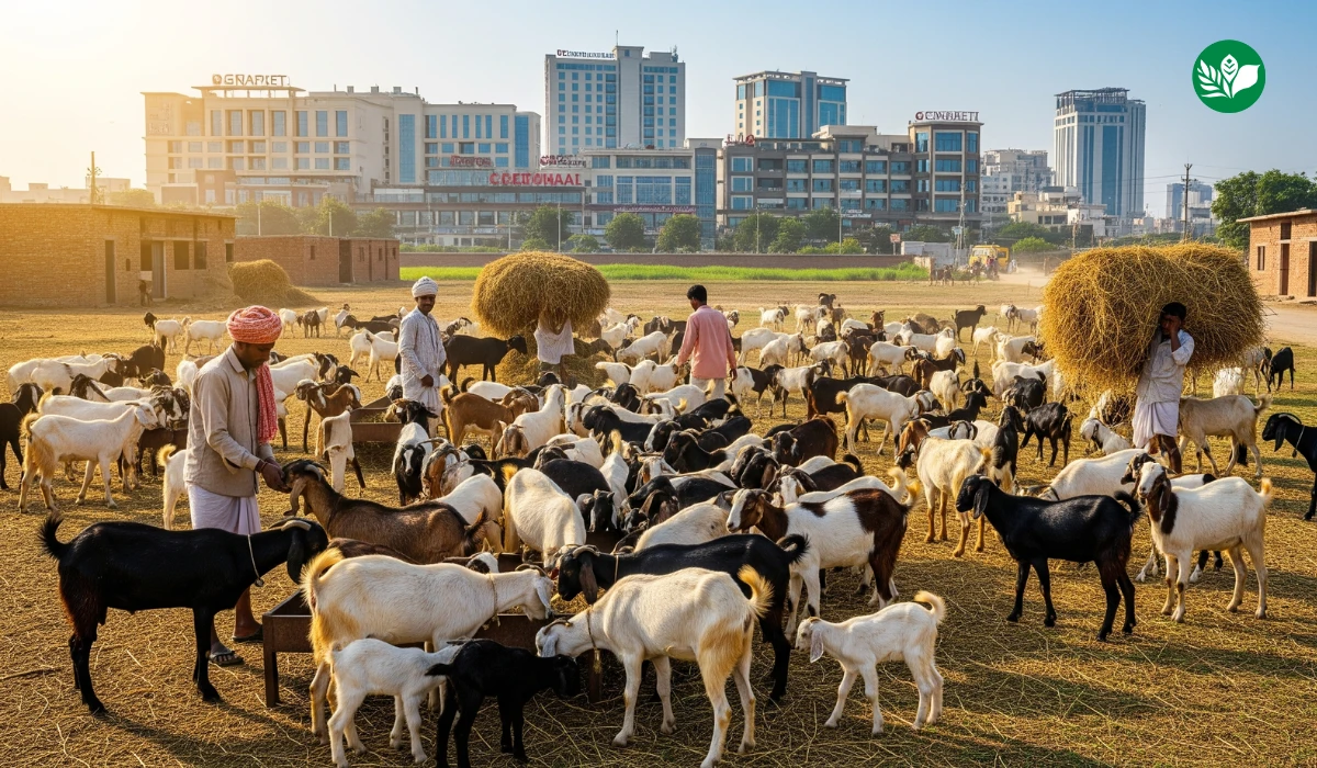 Goat farming business growth india mutton market