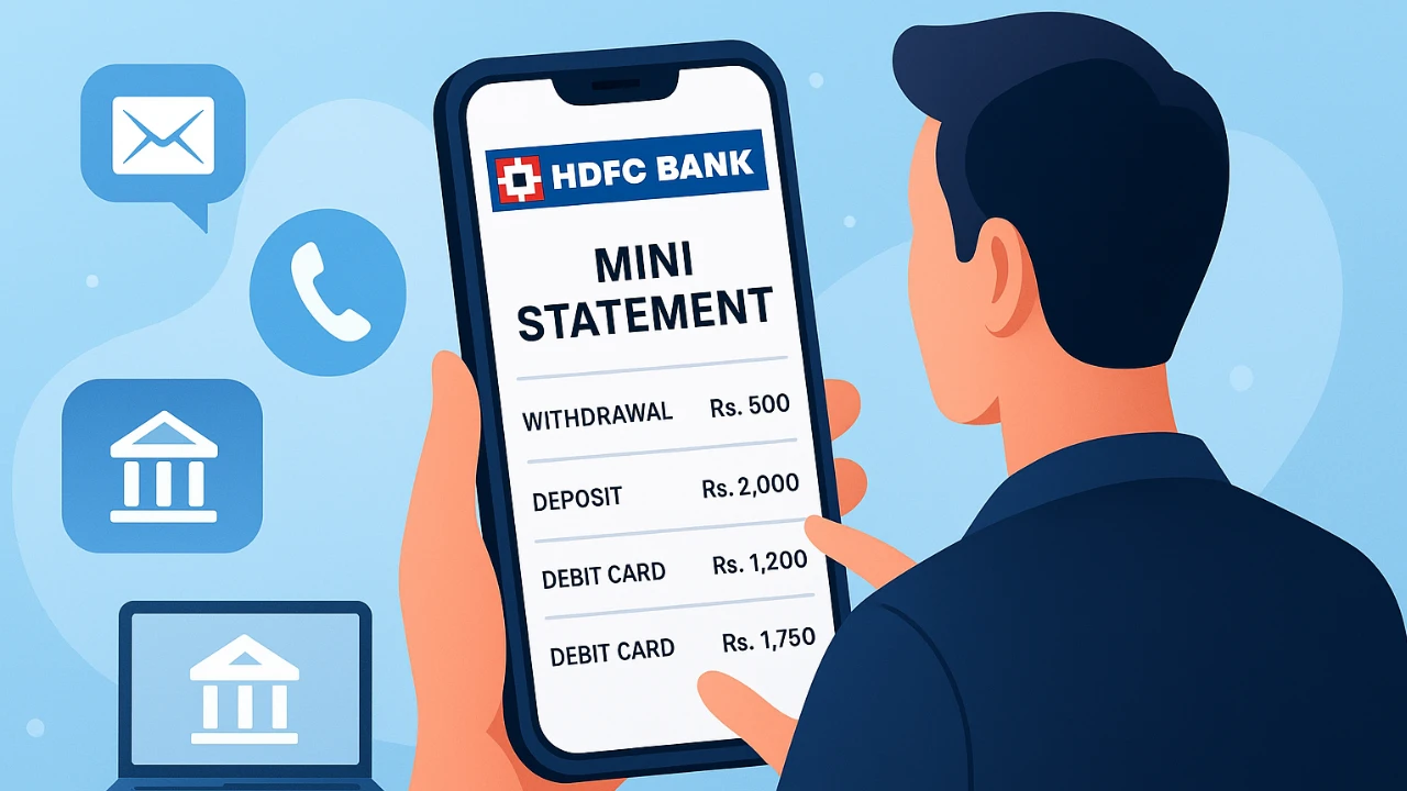 Hdfc bank mini statement online