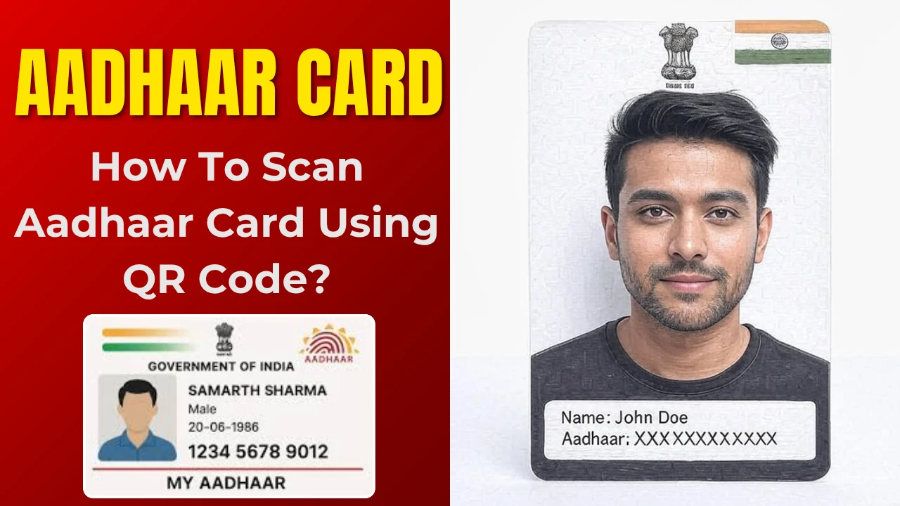 How to scan aadhaar card qr code
