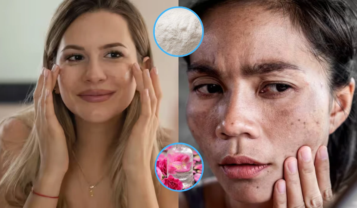 How to use rice flour to remove dark spots