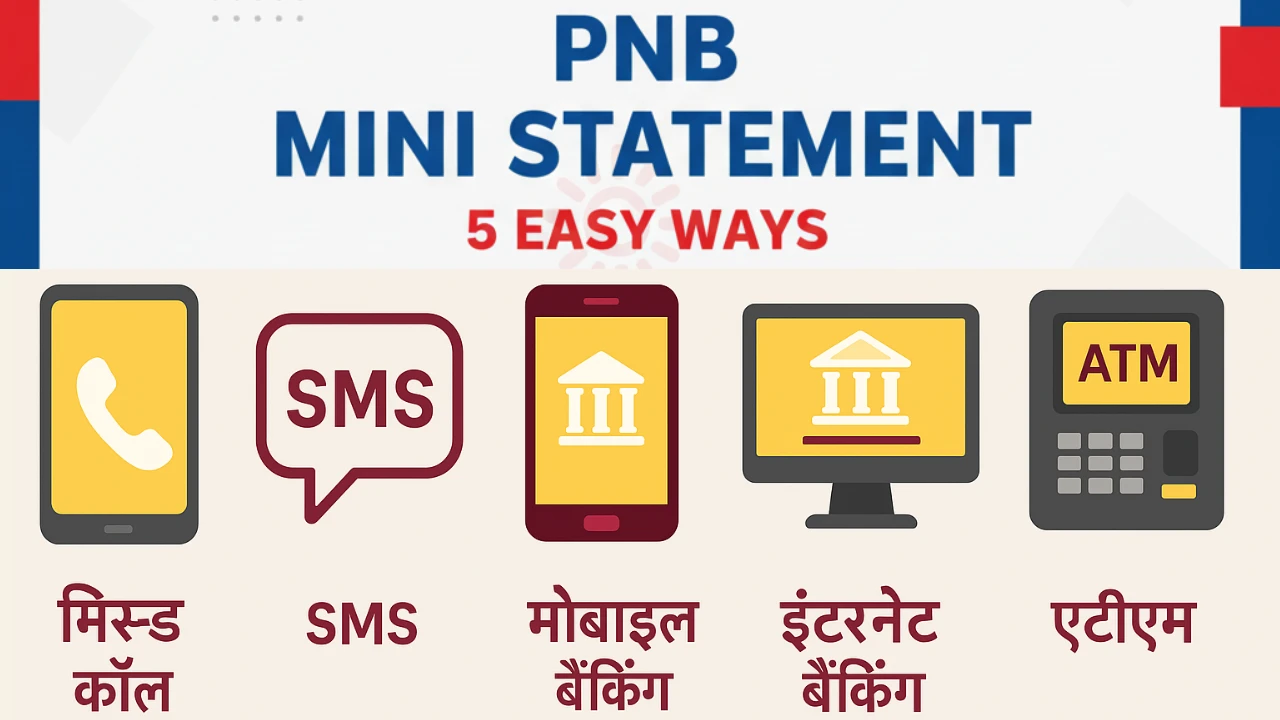 Pnb mini statement easy methods