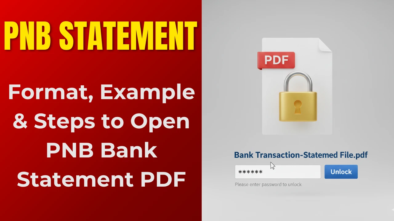 Pnb statement password format steps