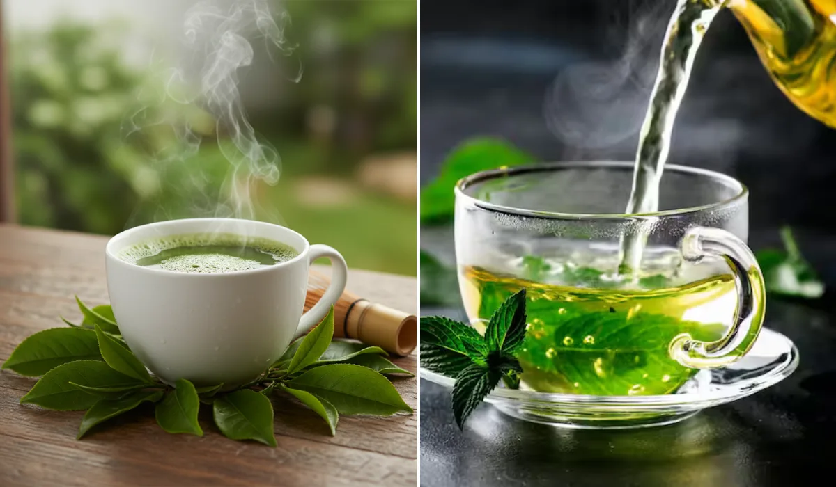 What happens drink green tea month