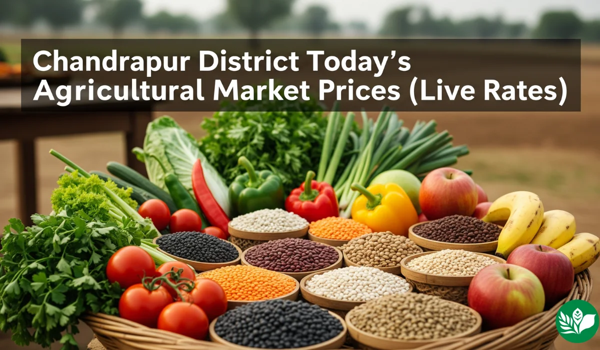 चंद्रपुर जिल्हा आजचे शेतमाल बाजारभाव (Live Rates)