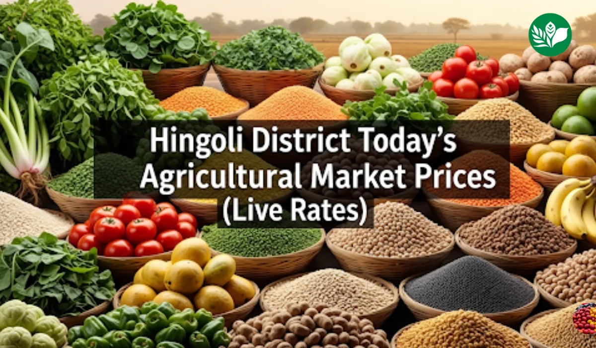 हिंगोली जिल्हा आजचे शेतमाल बाजारभाव (Live Rates)